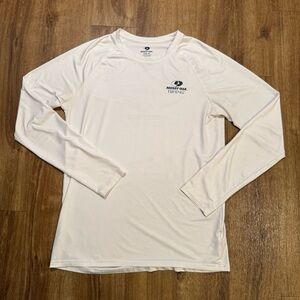 Mossy Oak Men's Cream Long Sleeve Tee